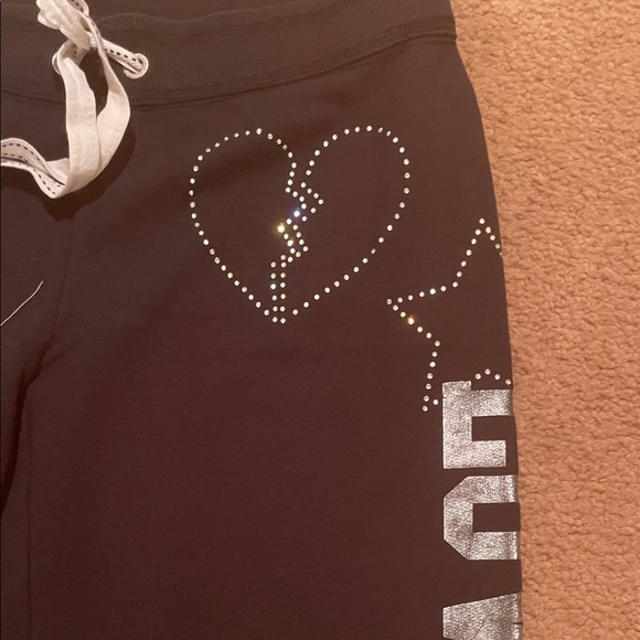 Pink Victoria’s Secret SweatBottoms with Star and Lightning Design - Picture 3 of 8